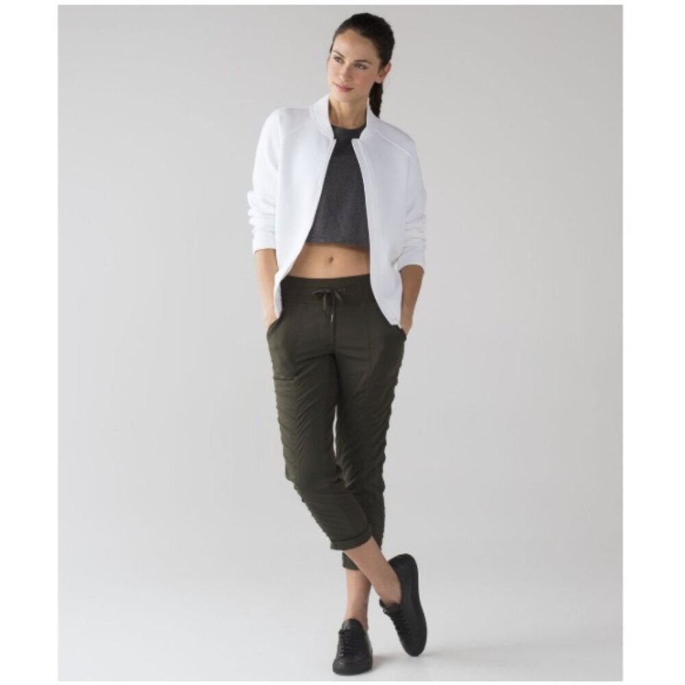 Lululemon Street To Studio Pant II, Unlined 28" Dark Olive / Green | Size 4